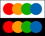 schéma de couleur rectangulaire