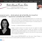 Site web d'une avocate à Lyon
